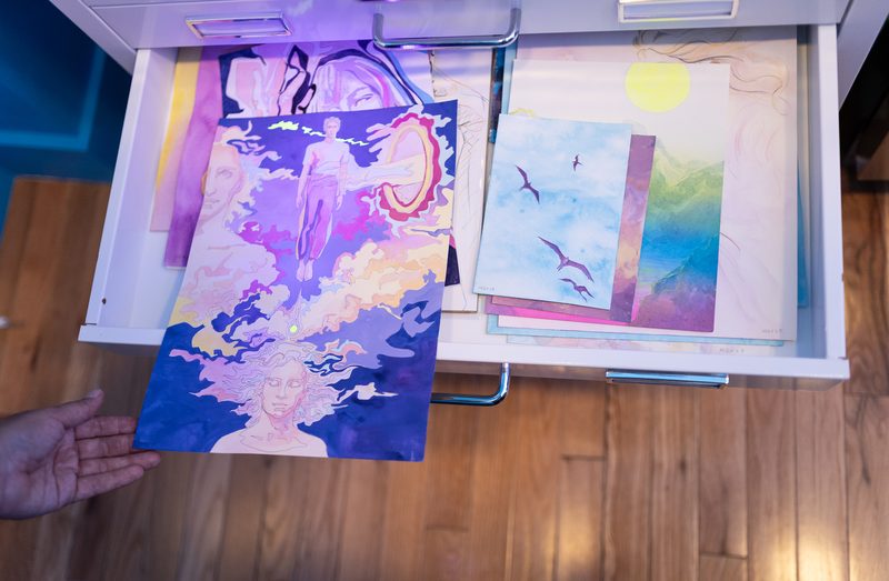 Assorted works on cotton paper, various sizes